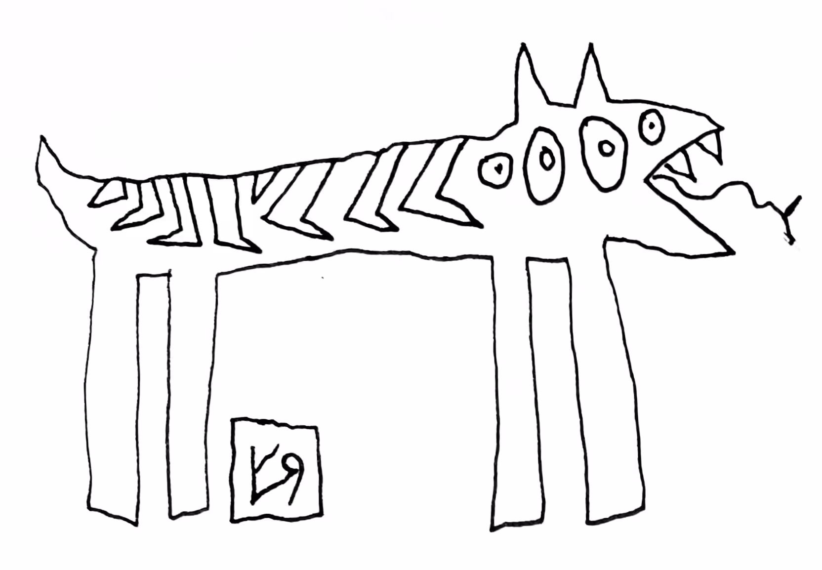 "Sketchy Creature" by Richard F. Yates (Holy Fool)