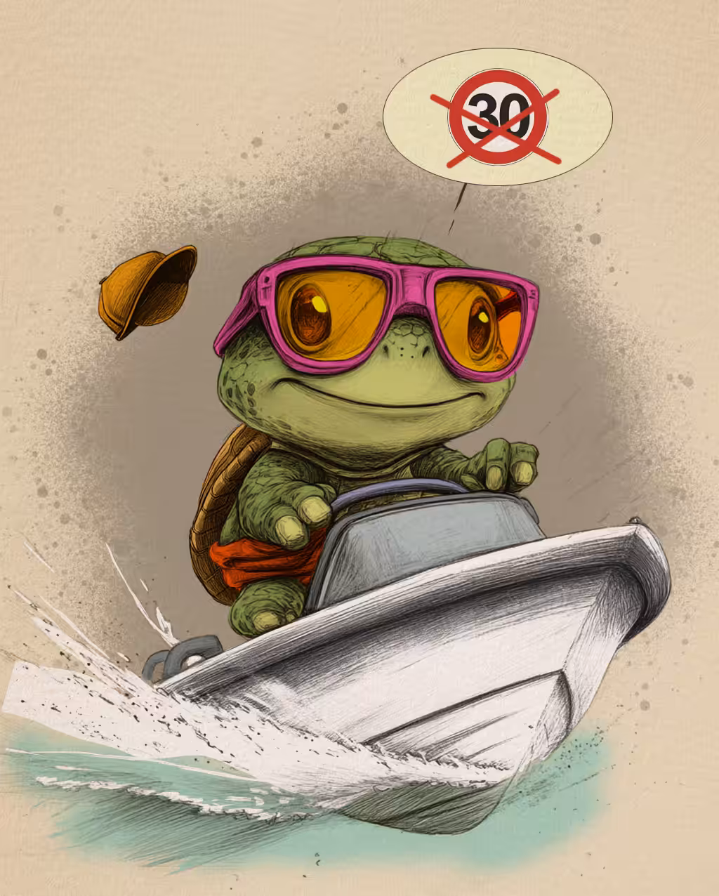 The Speed-Mad Turtle