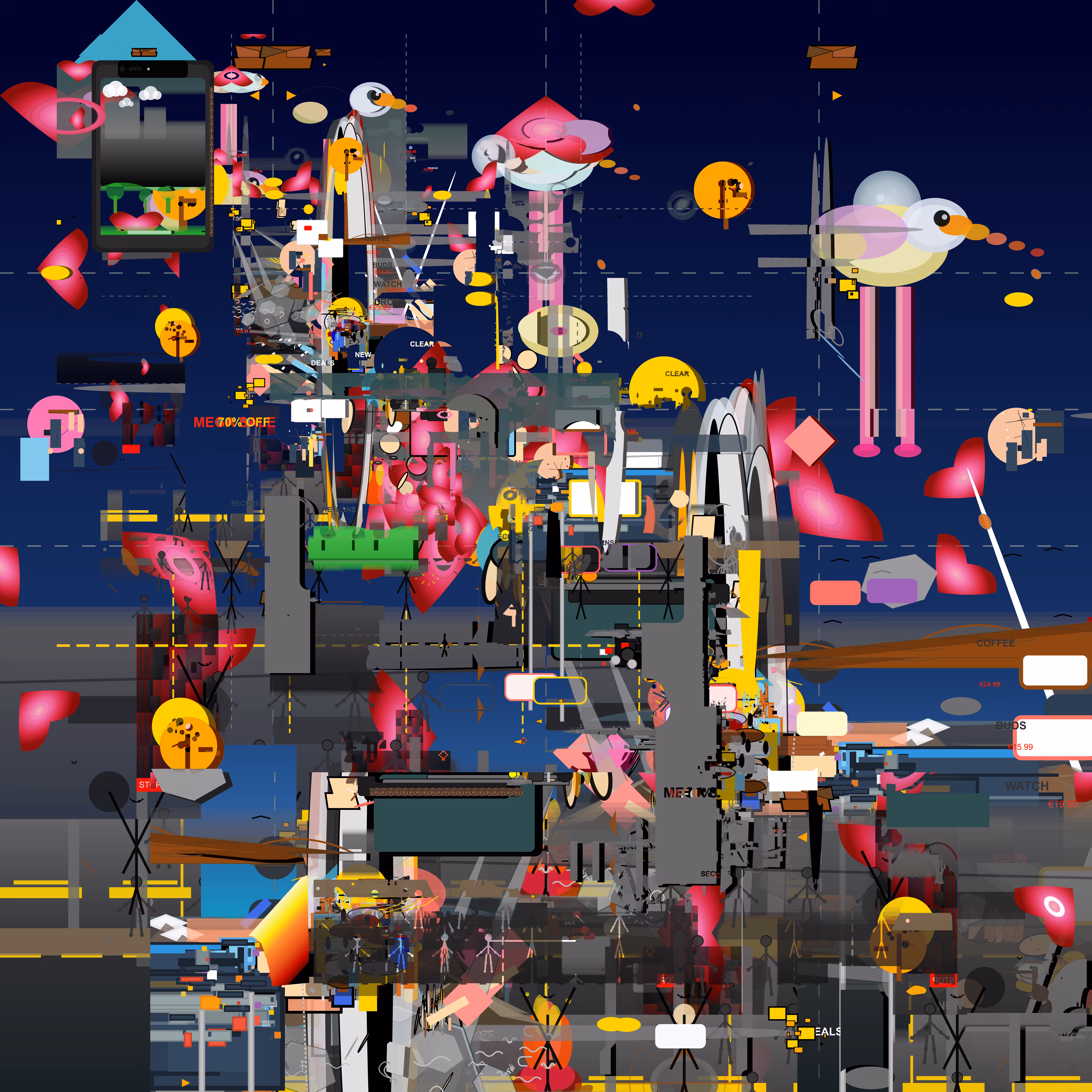 after we trash the moon, we flee