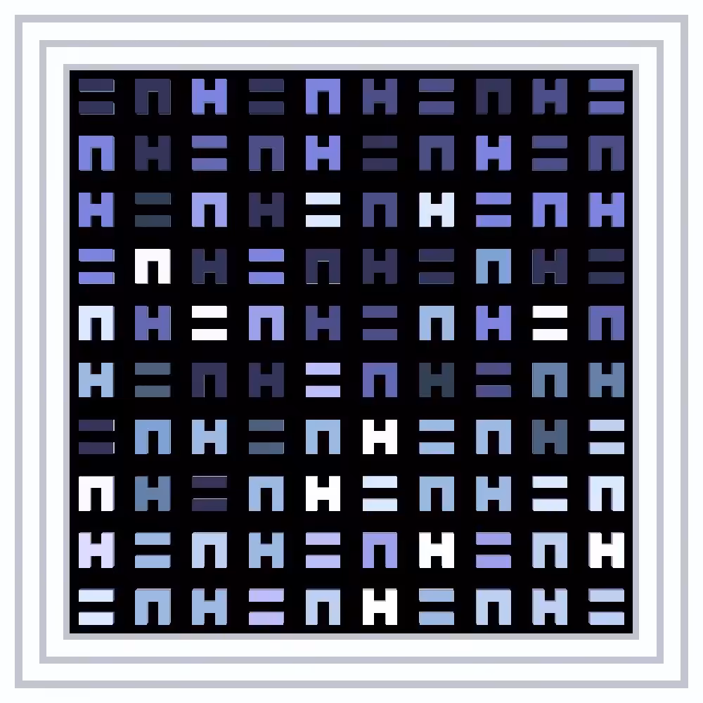 EAT THE RICH! :: Procedural Symbols (H=N) #487/1000