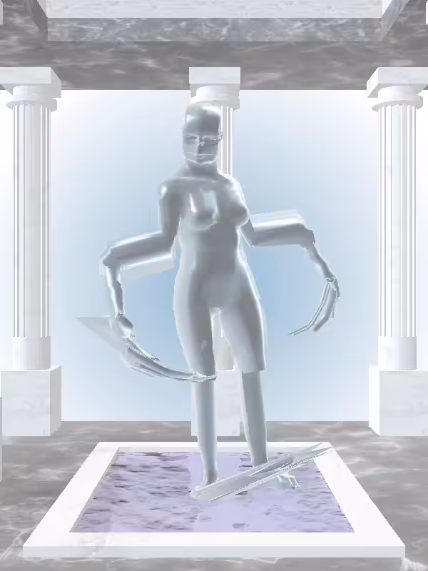 HeavenComputer: The Drunk Shimmery Blue Woman #4361