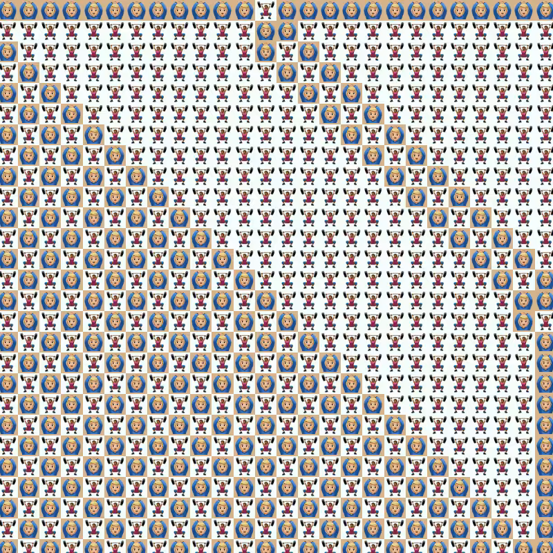 Elementary Cellular Emoji Automata #683