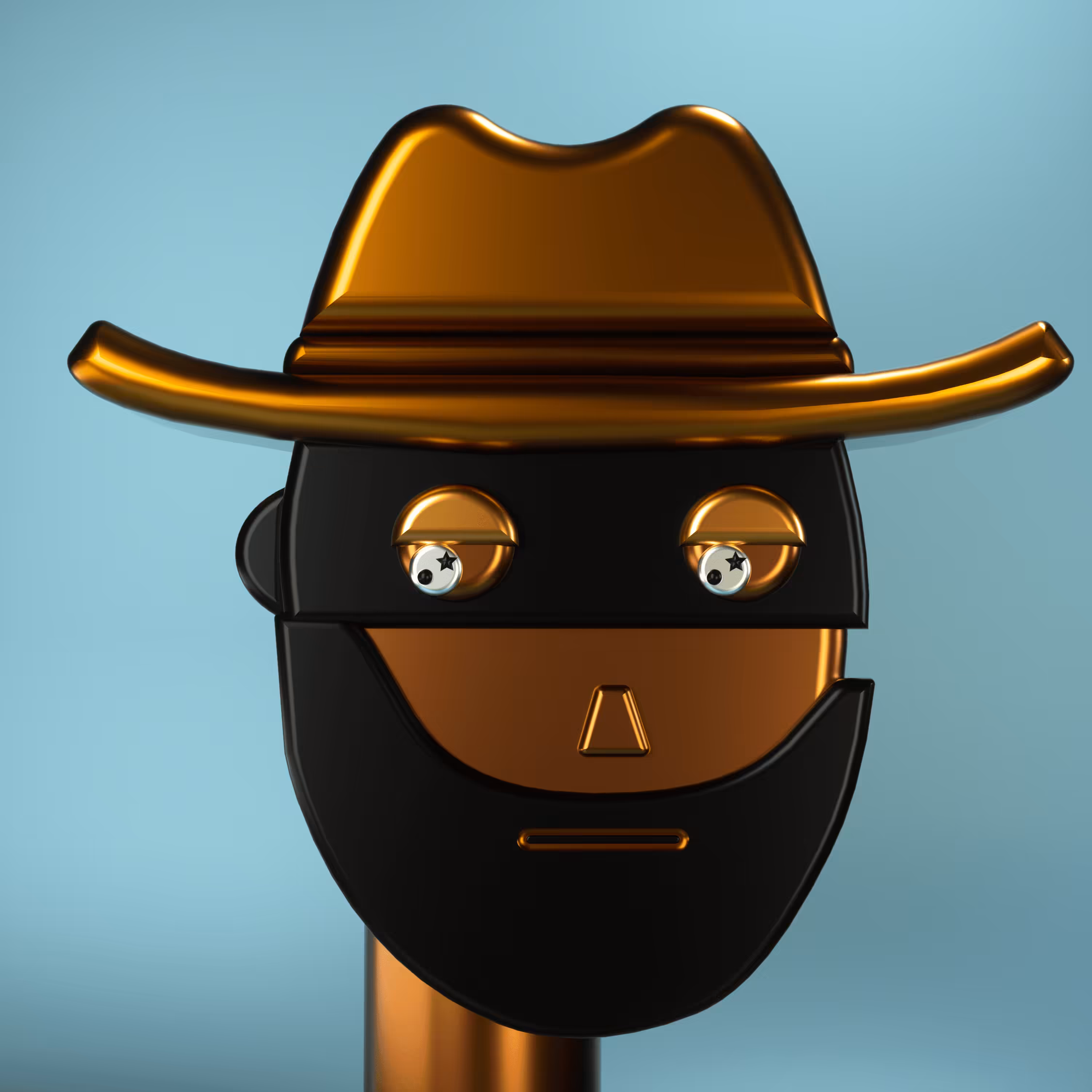 3D Chrome Punks: 3D Chrome Punk #0860