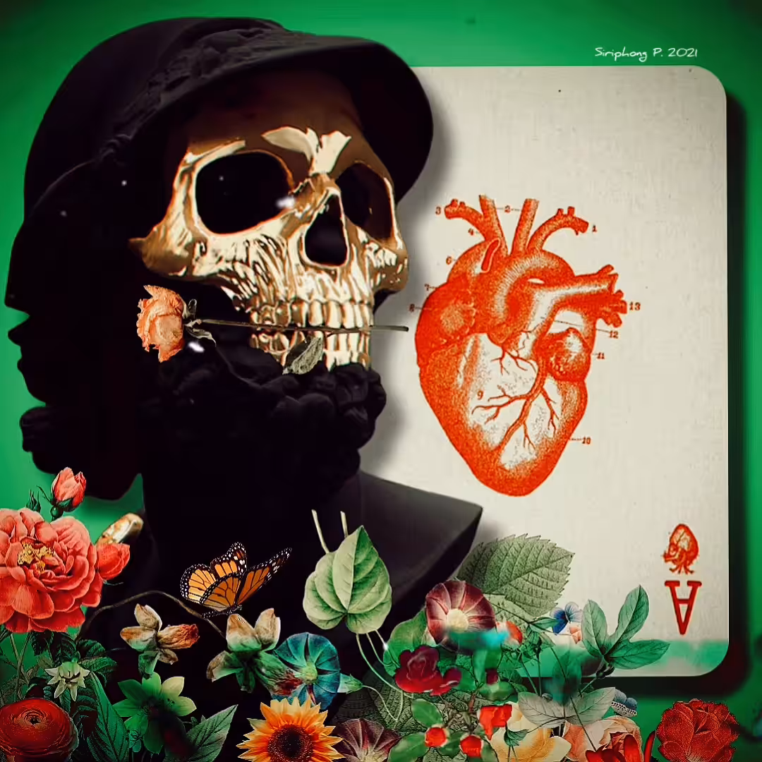 DIGITAL COLLAGE ART : LORD OF THE DEAD