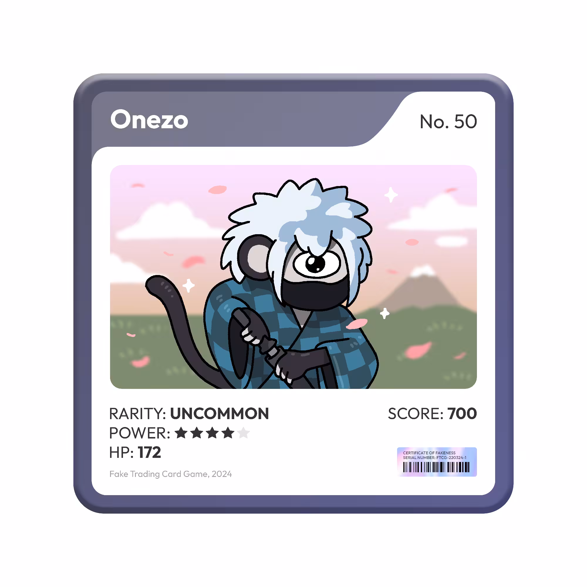 Fake Trading Card Game: Onezo