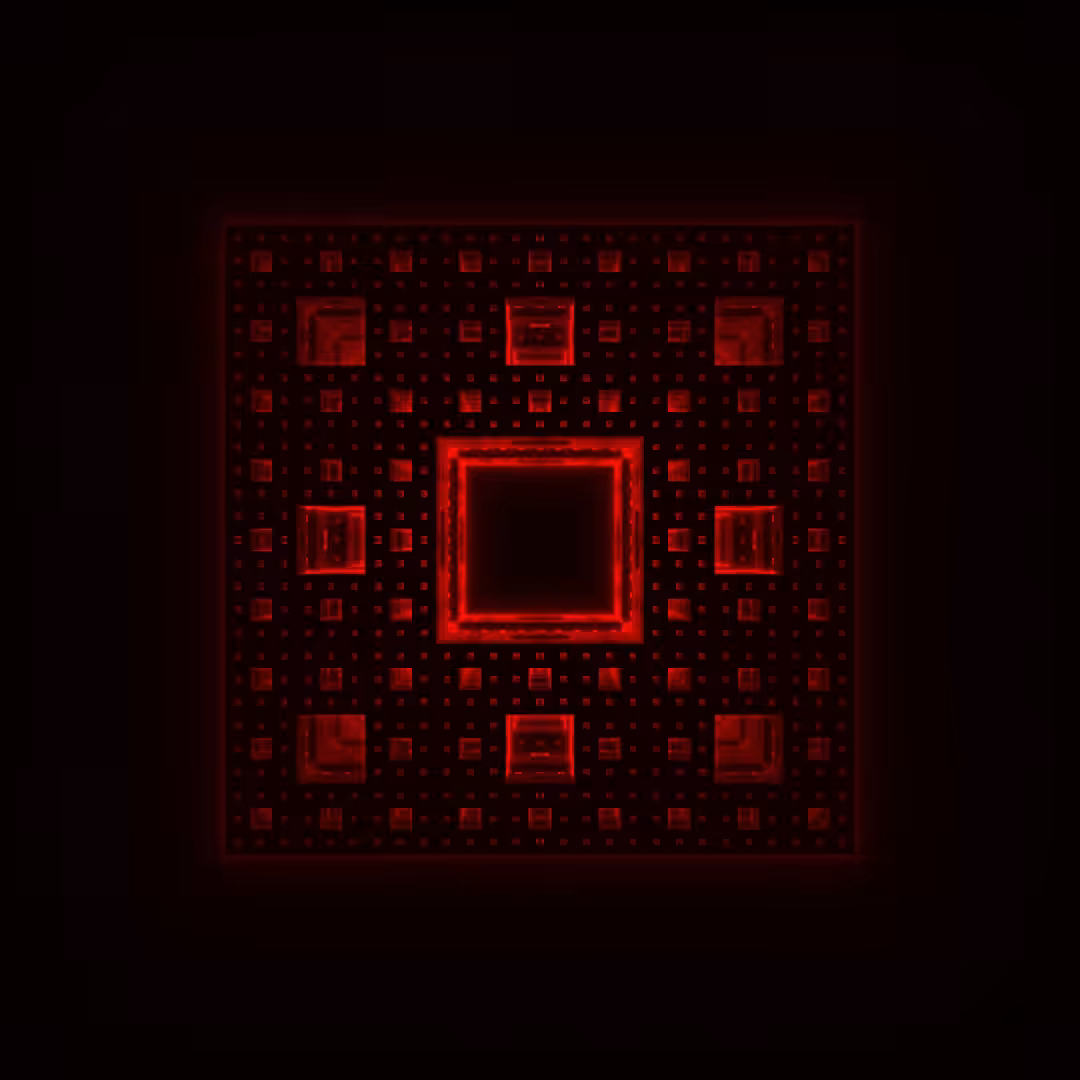Menger Sponge 4 - RED
