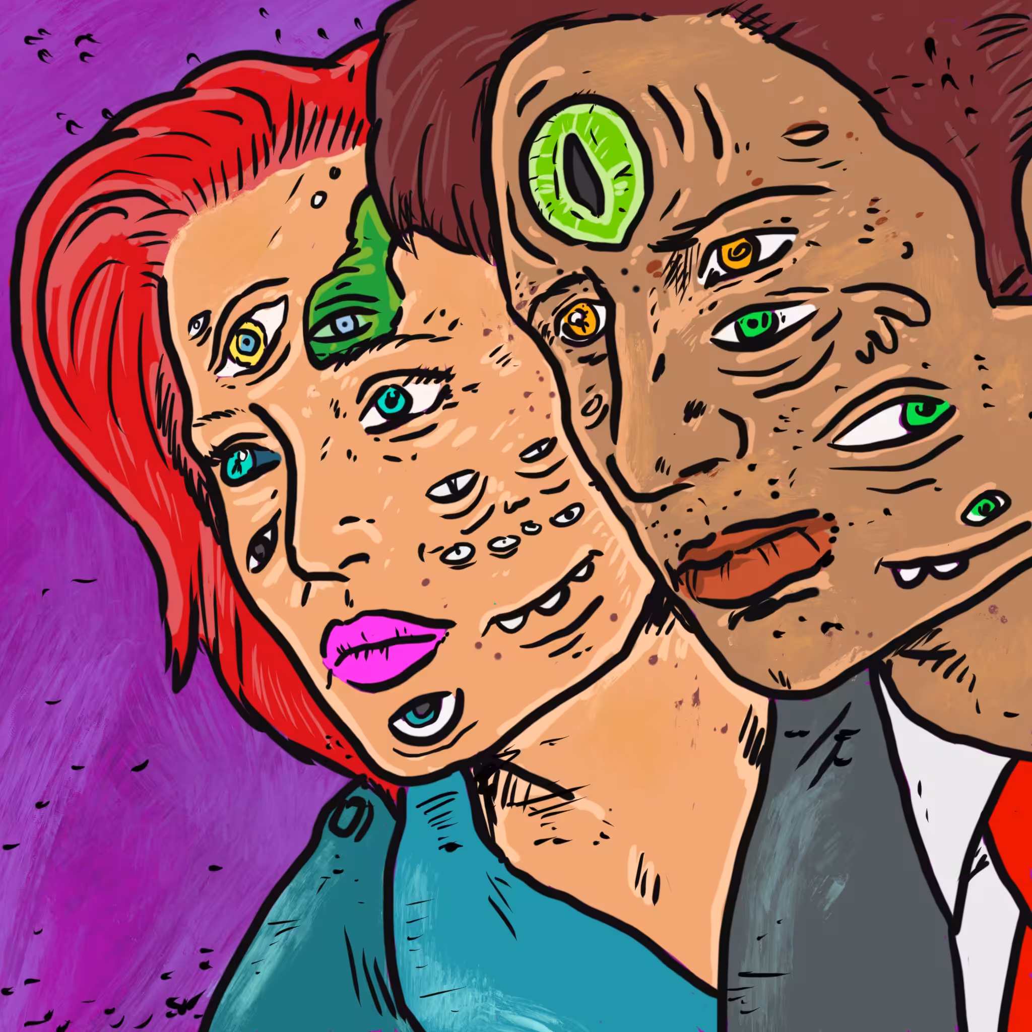 Mutant Mulder and Scully