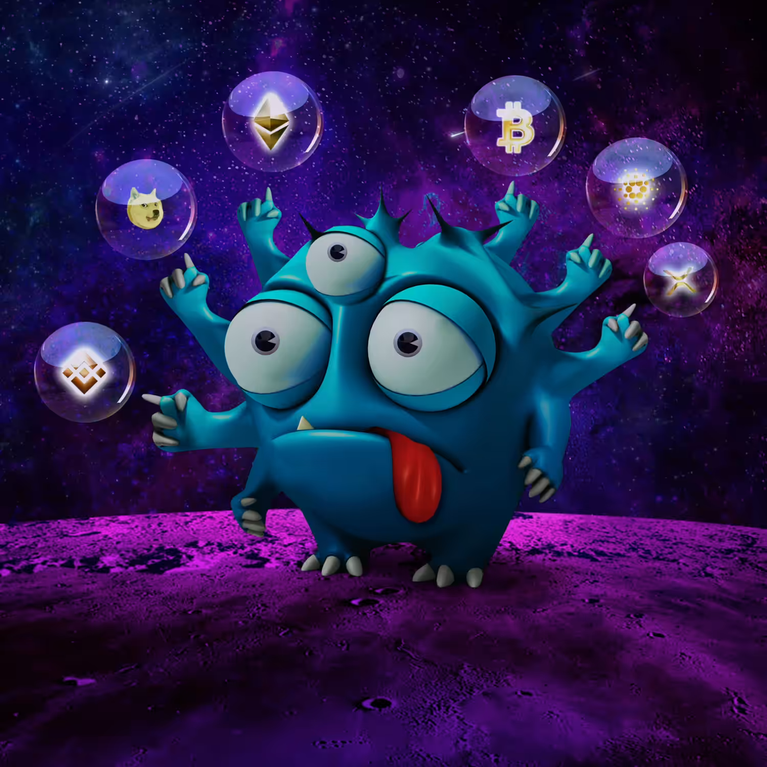 CACTER GO TO THE MOON