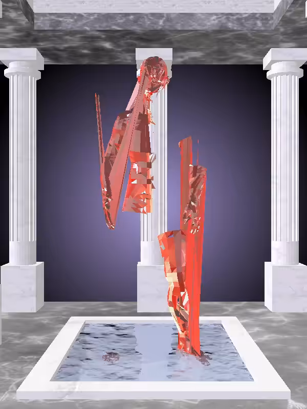 HeavenComputer: The Fragmented Indifferent Bright Red Man #6423