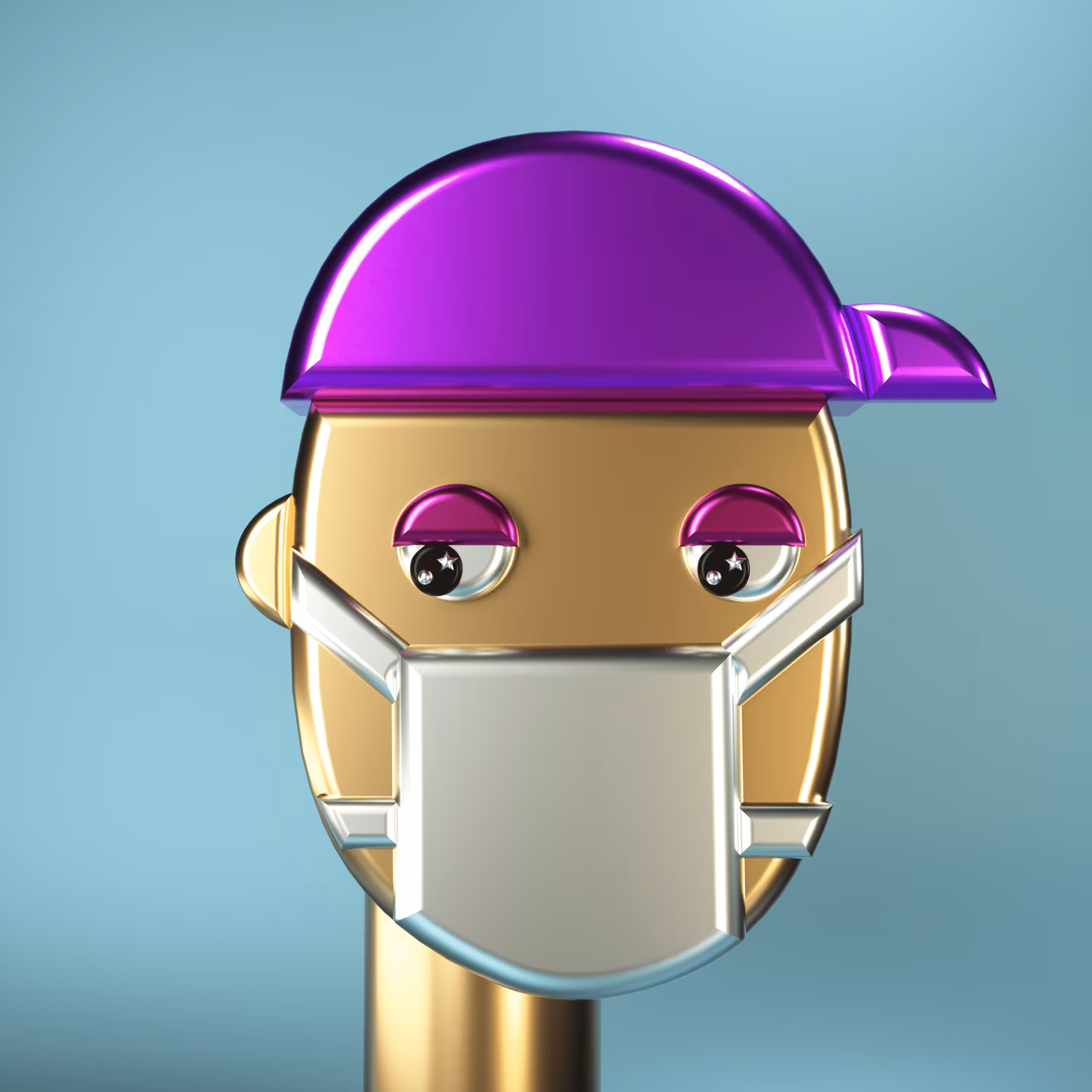 3D Chrome Punks: 3D Chrome Punk #0248