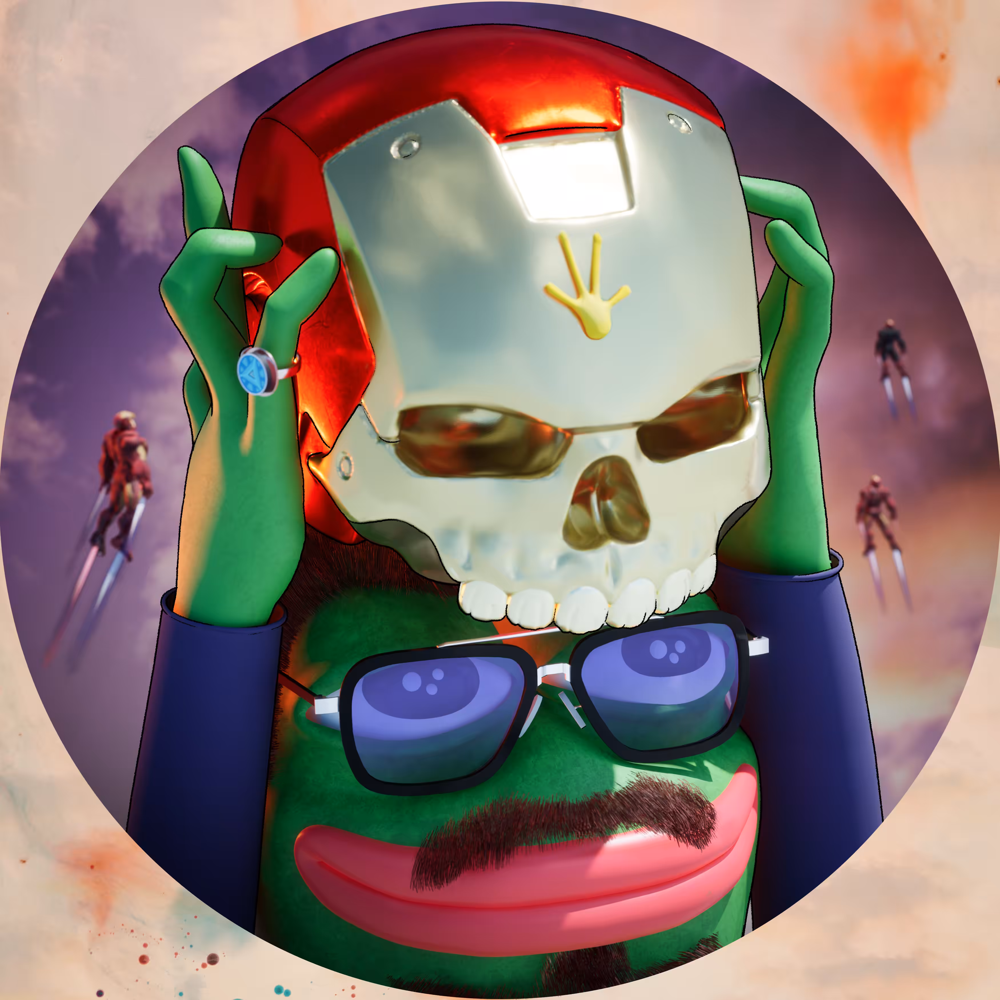 IRON PEPE SKULL