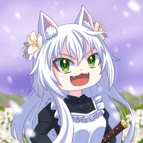 Stamp of "Maid-san and her katana"