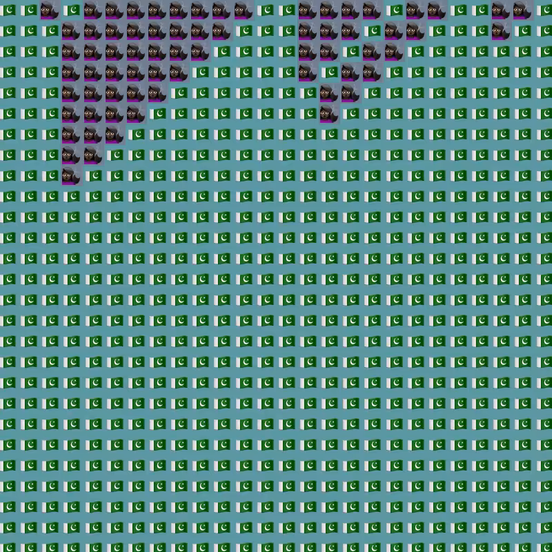 Elementary Cellular Emoji Automata #61