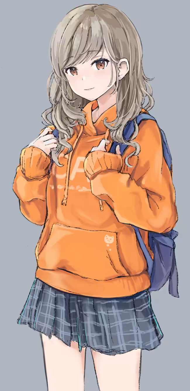 Orange hoodie