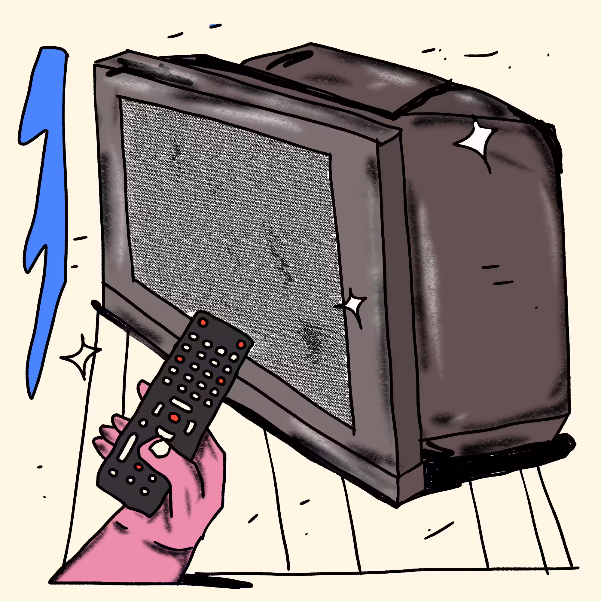 broken tv