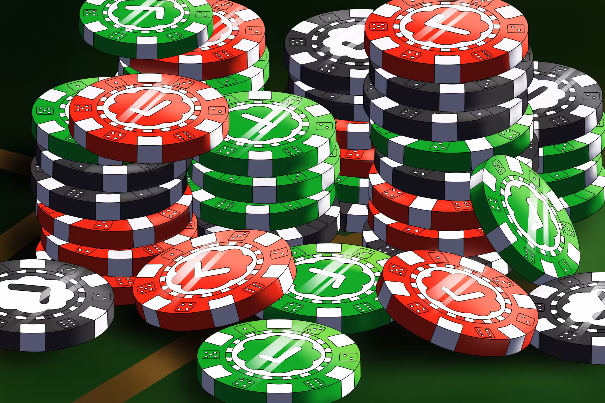 Fake poker chips