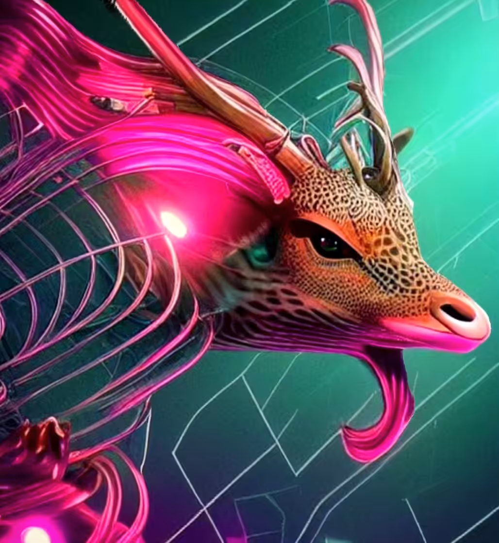Ethereal deer