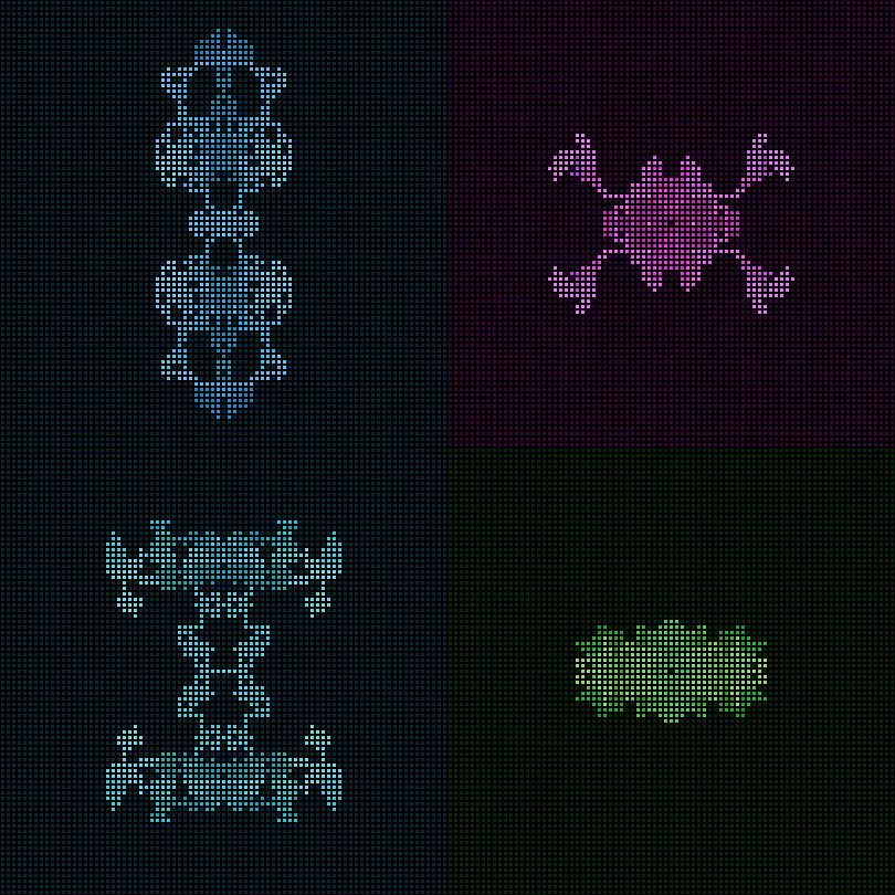 Dither Creatures 2x2 #19
