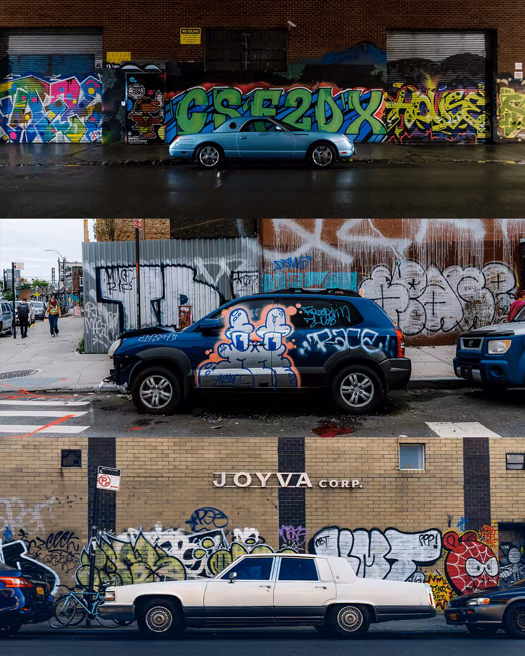 Fragment of Gotham #41. Graffiti Cars