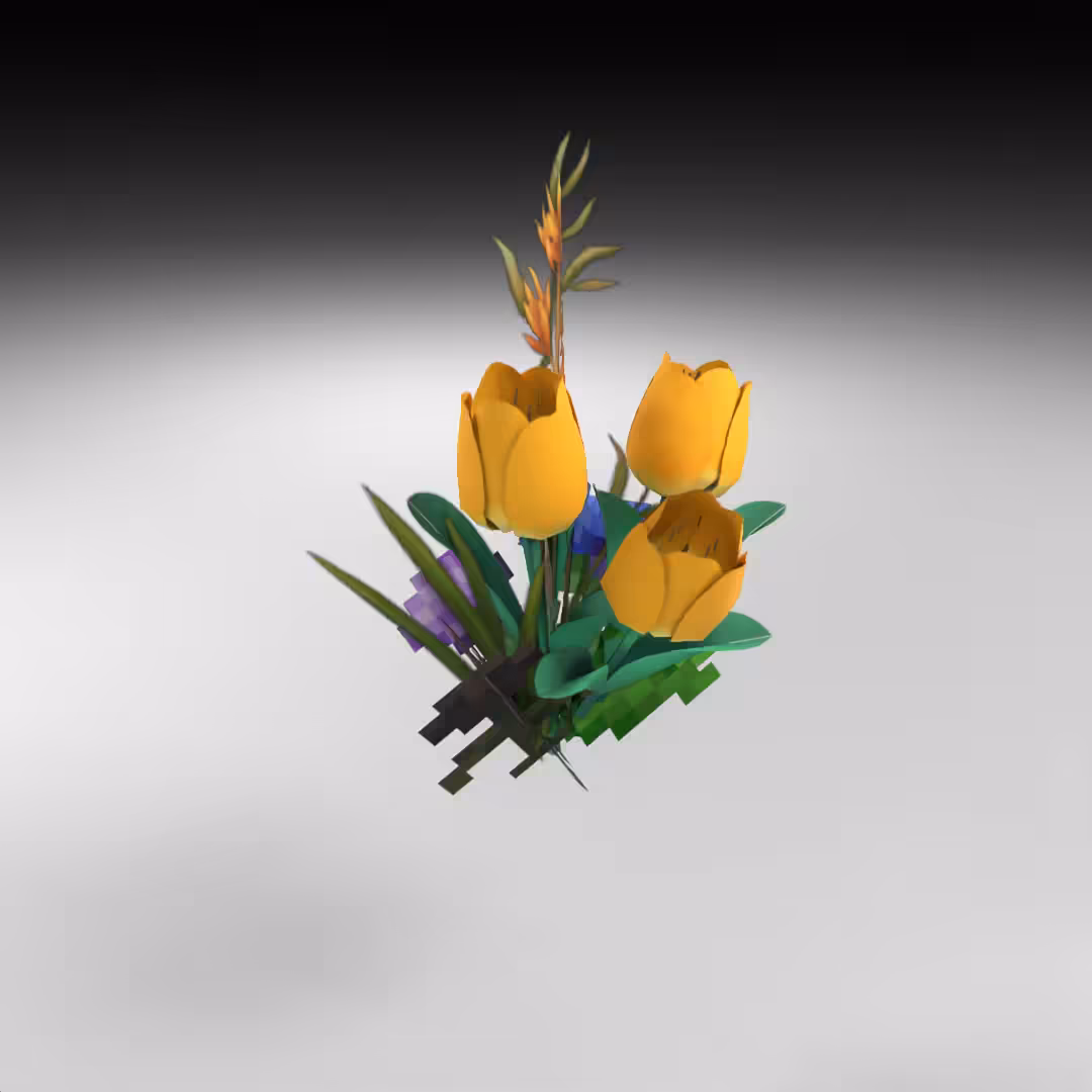 Hand-hacked Bouquet 163