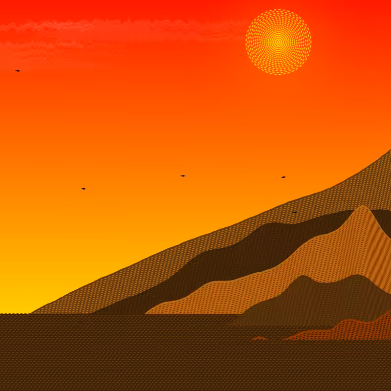Painted Mountain Sunset #213