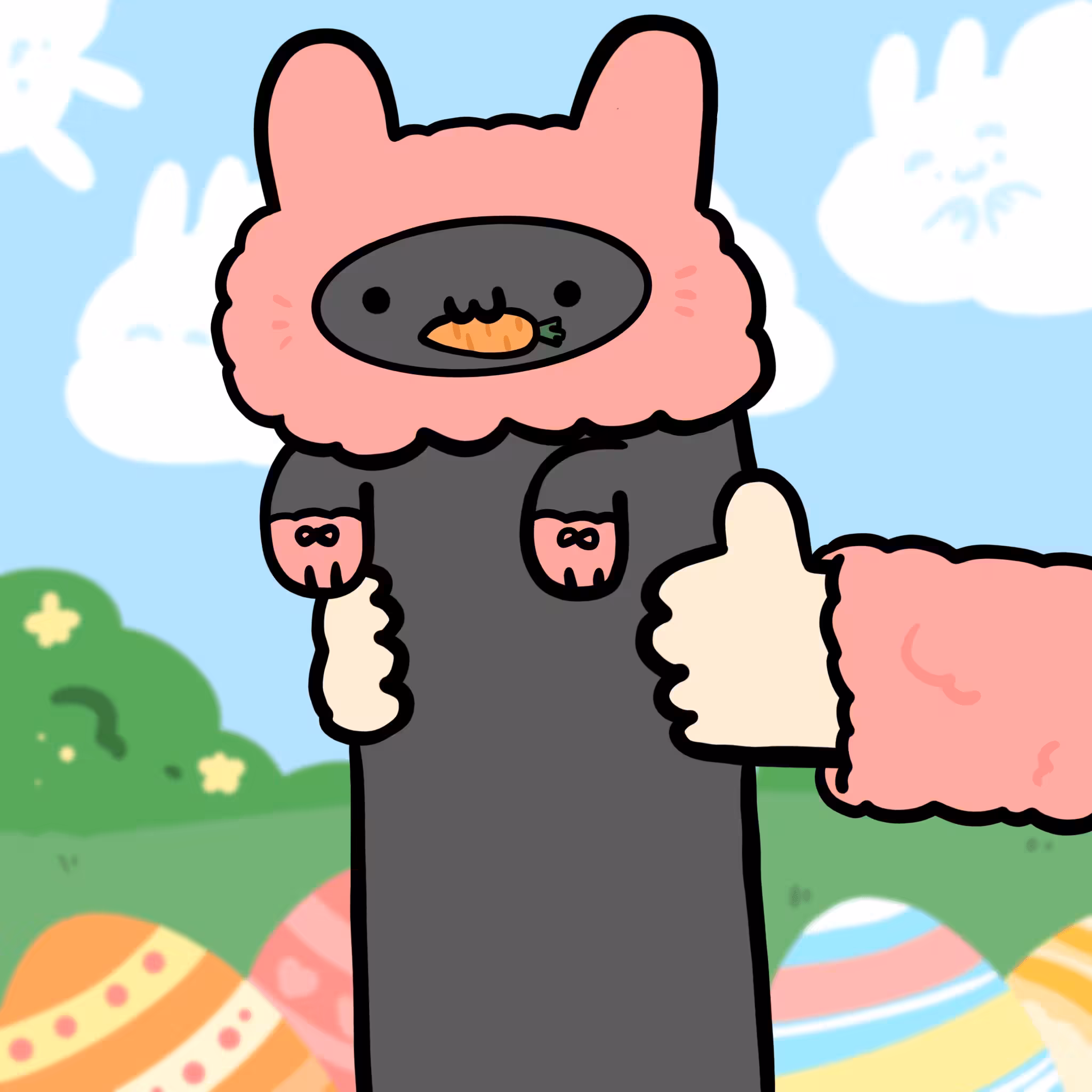 Long long Bunny cat #075