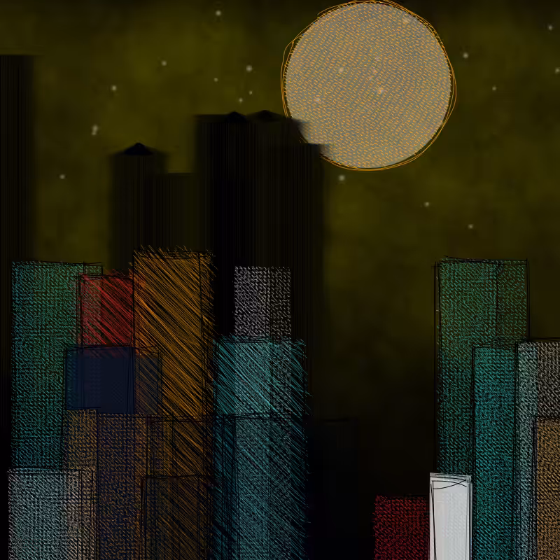 hastily-drawn cityscape sketch #110