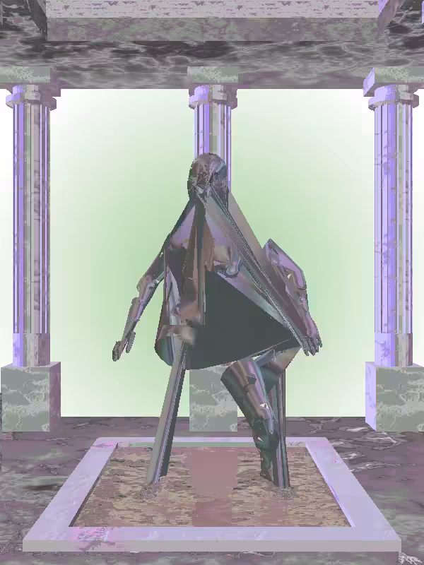 HeavenComputer: The Dancing Stealth Dark Blue Woman #6857