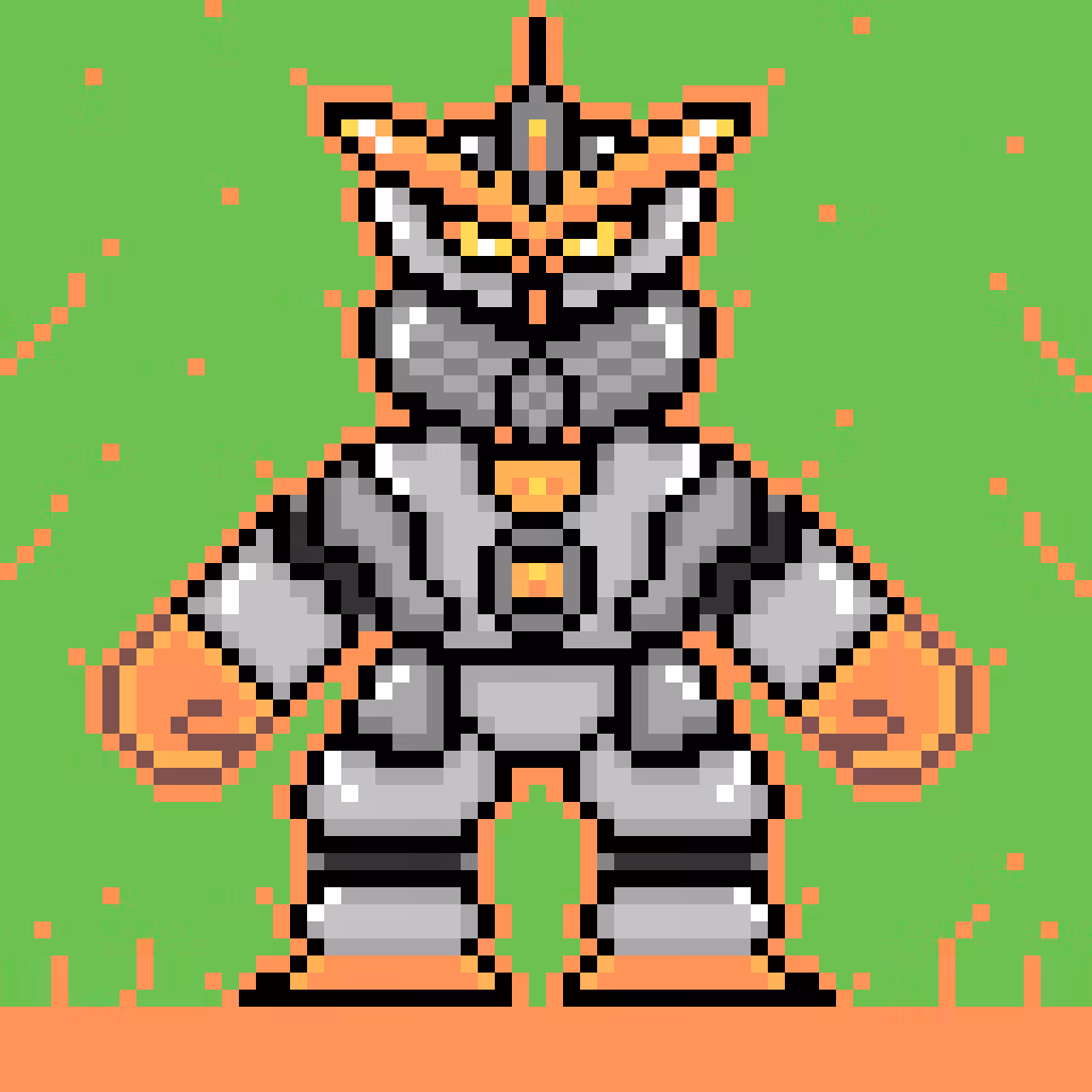 Robo series No. 1(Green background)
