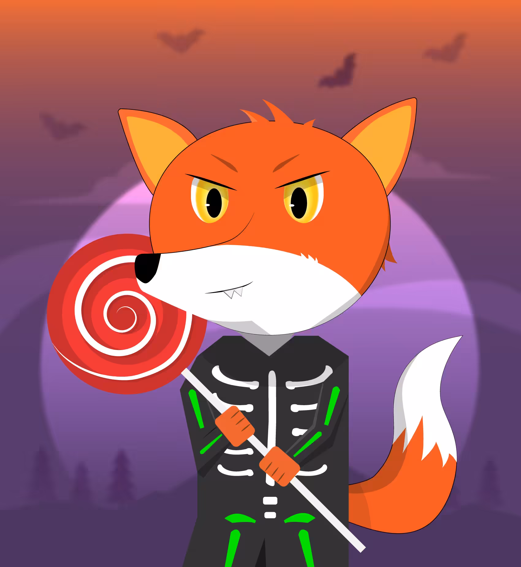 #001 What does the Fox Hold !? - Halloween Set