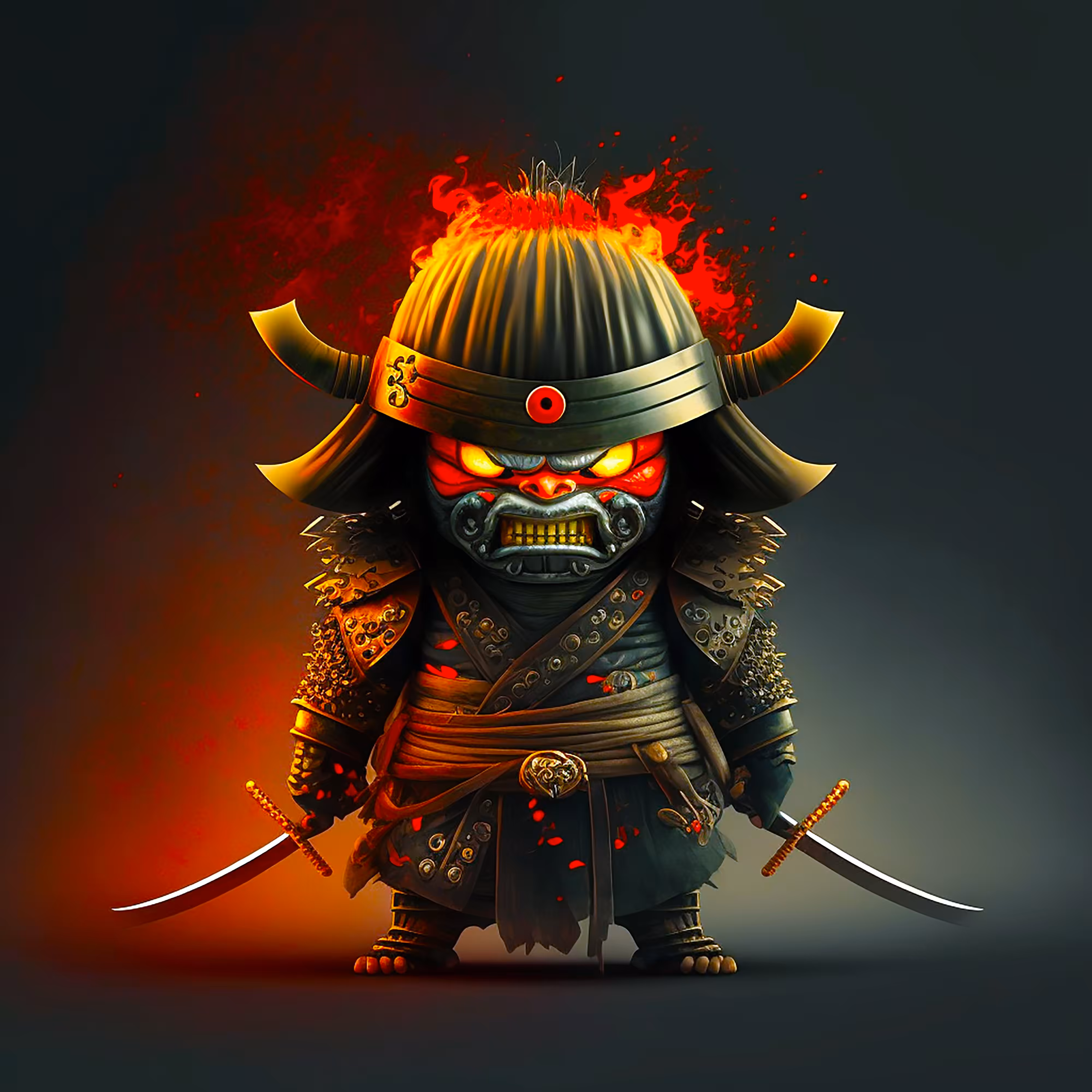 Karaktero #1: Flaming Samurai