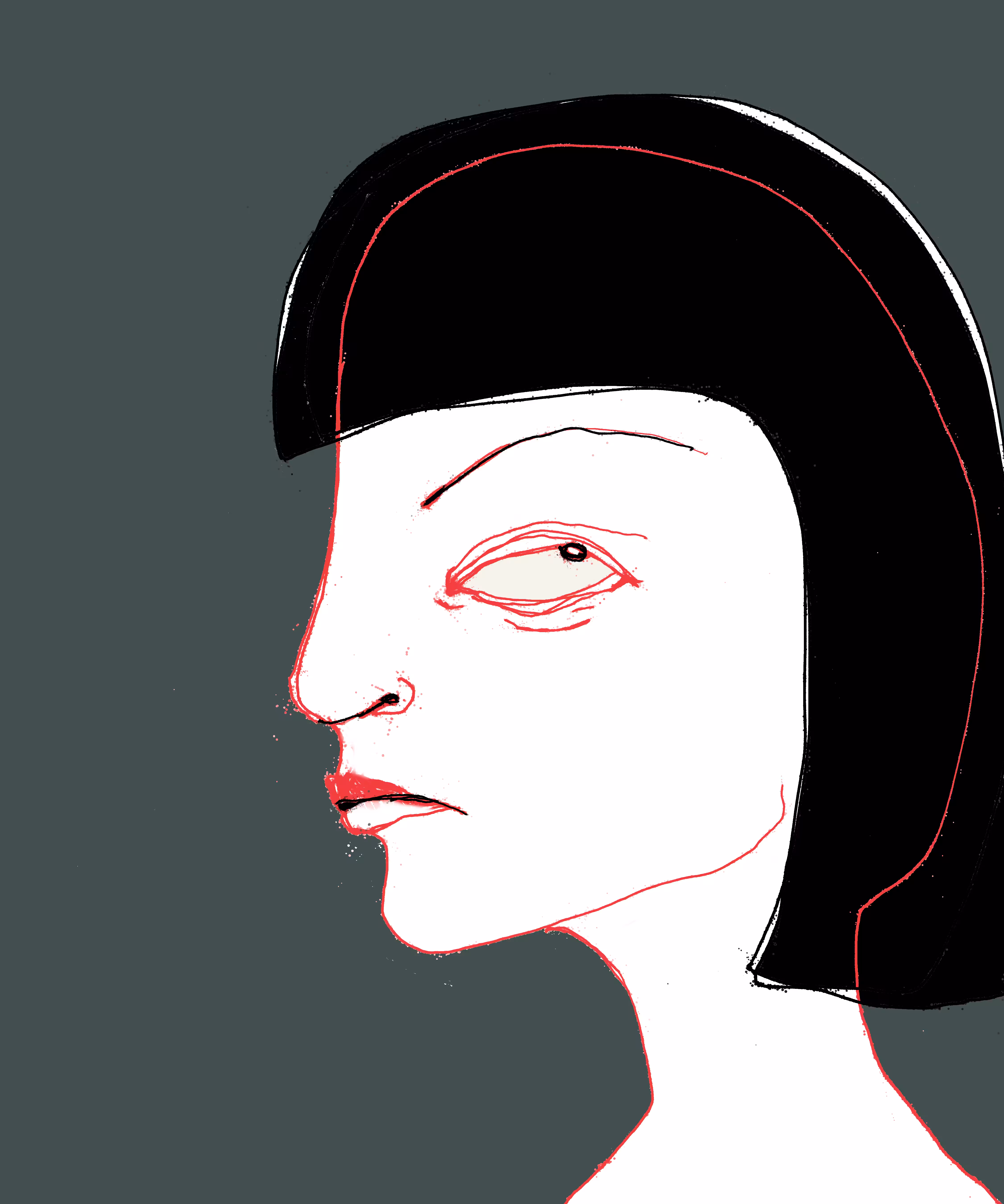 the outline of thought. 