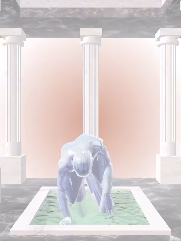 HeavenComputer: The Crawling Melted Blue Man #4569