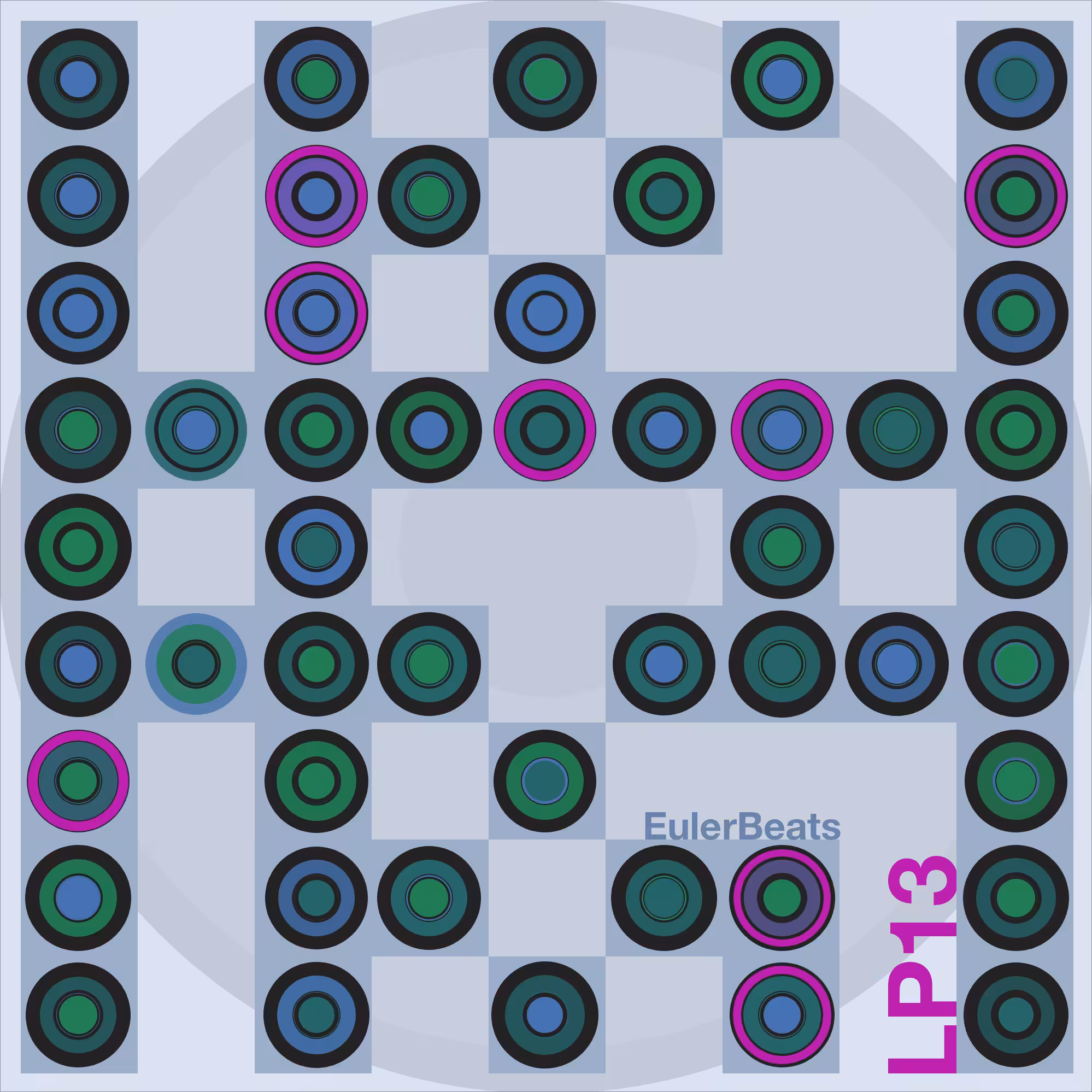 Eulerbeats LP13 Generative Cover Art: #12