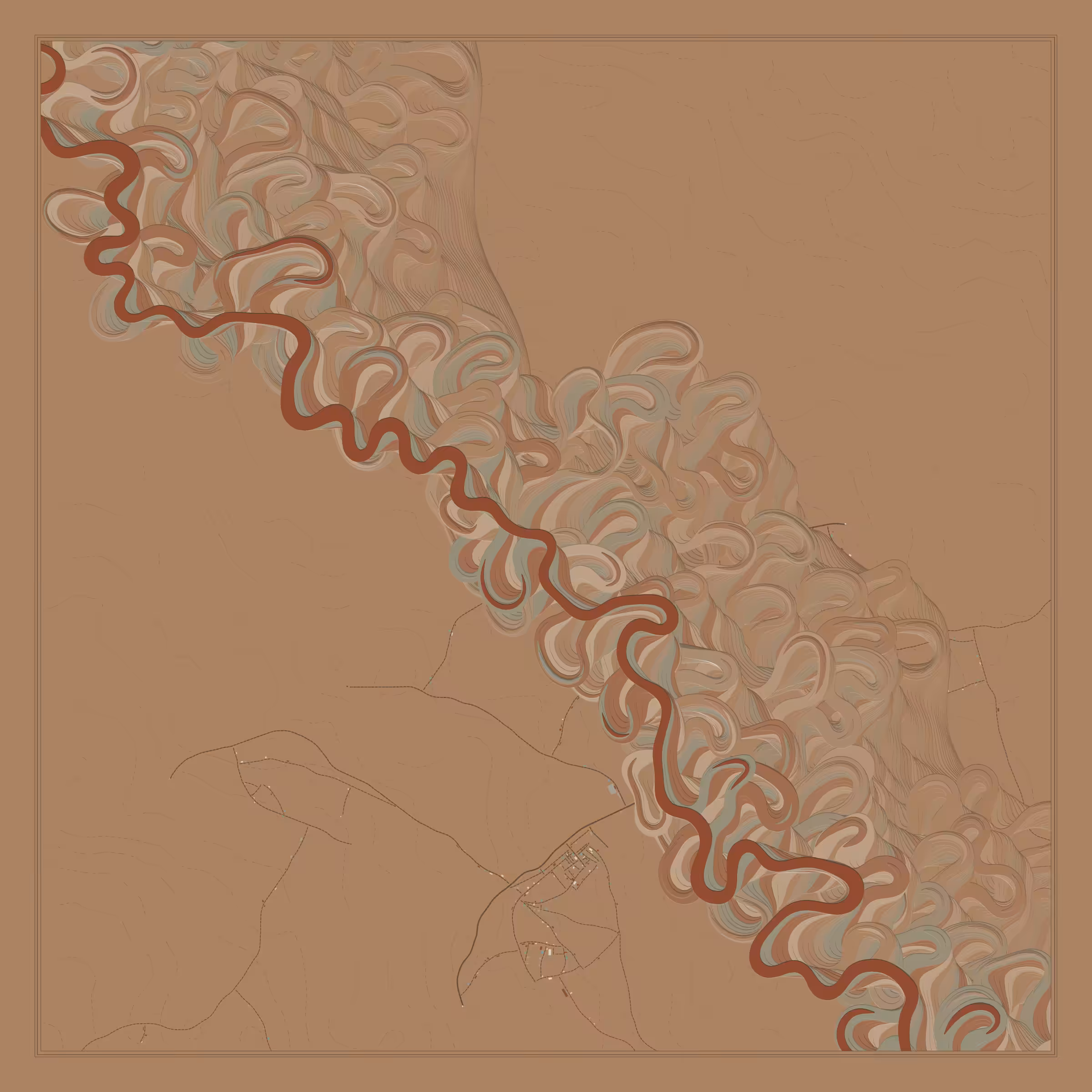 Ancient Courses of Fictional Rivers #72