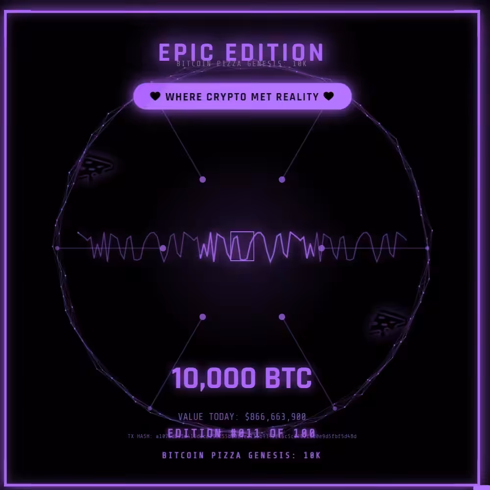 Bitcoin Pizza Genesis: 100 - EPIC #018