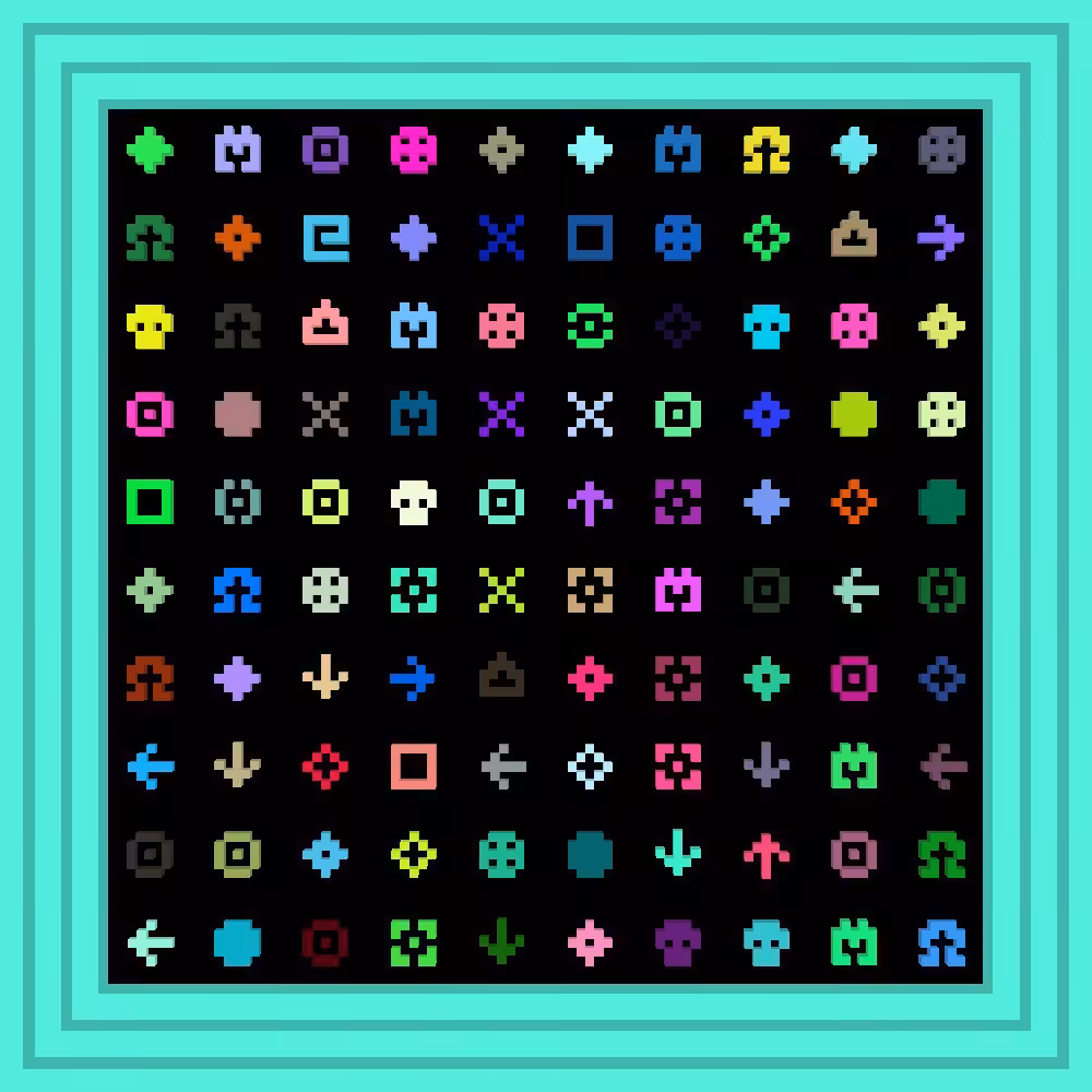 I will sleep with anyone who pays basilda fifteen hundred tezos and no this doesn't make her my pimp send txn hash and enjoy all of me :: Procedural Symbols #348/1000