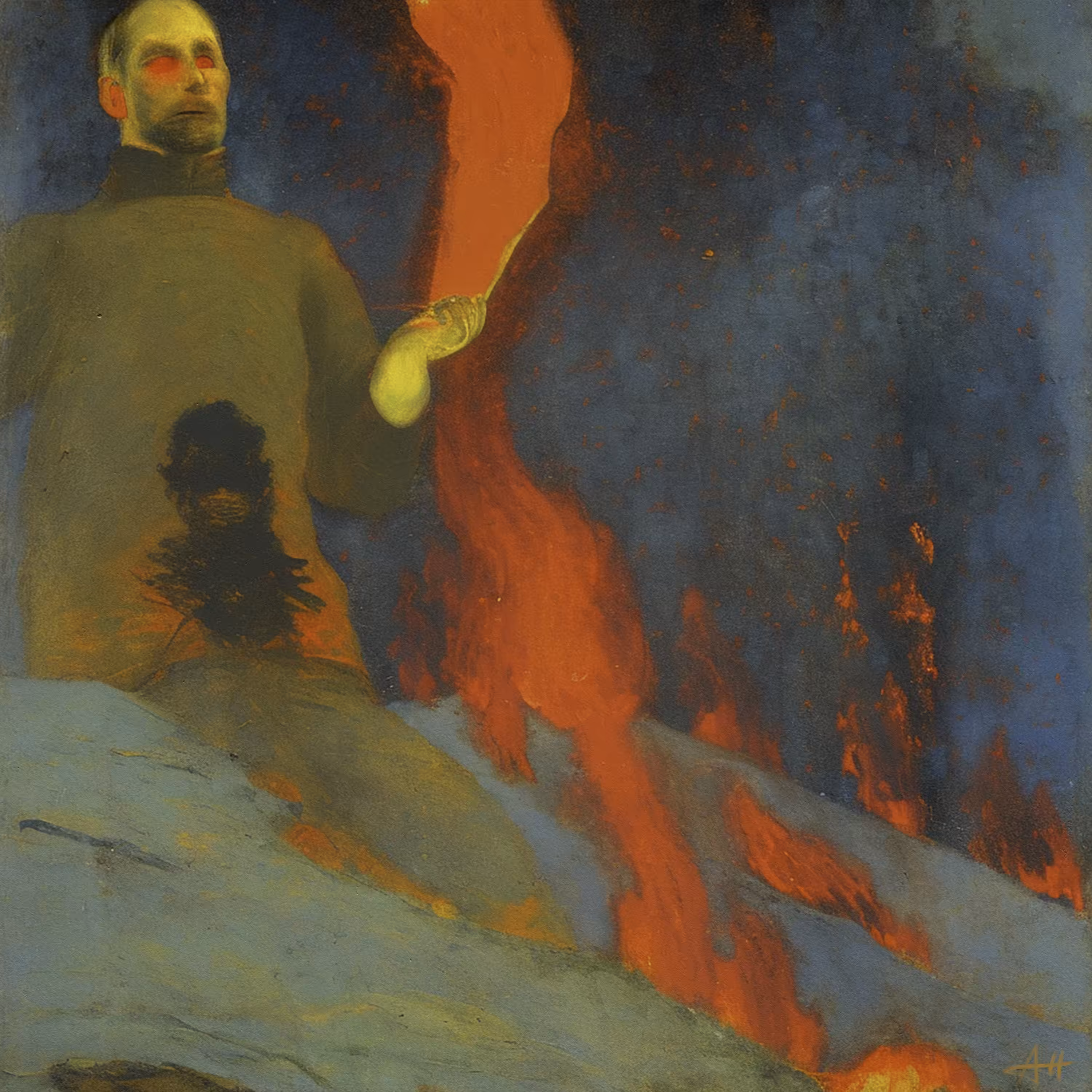 Deep Red XXIX (The Man on the Hill II)