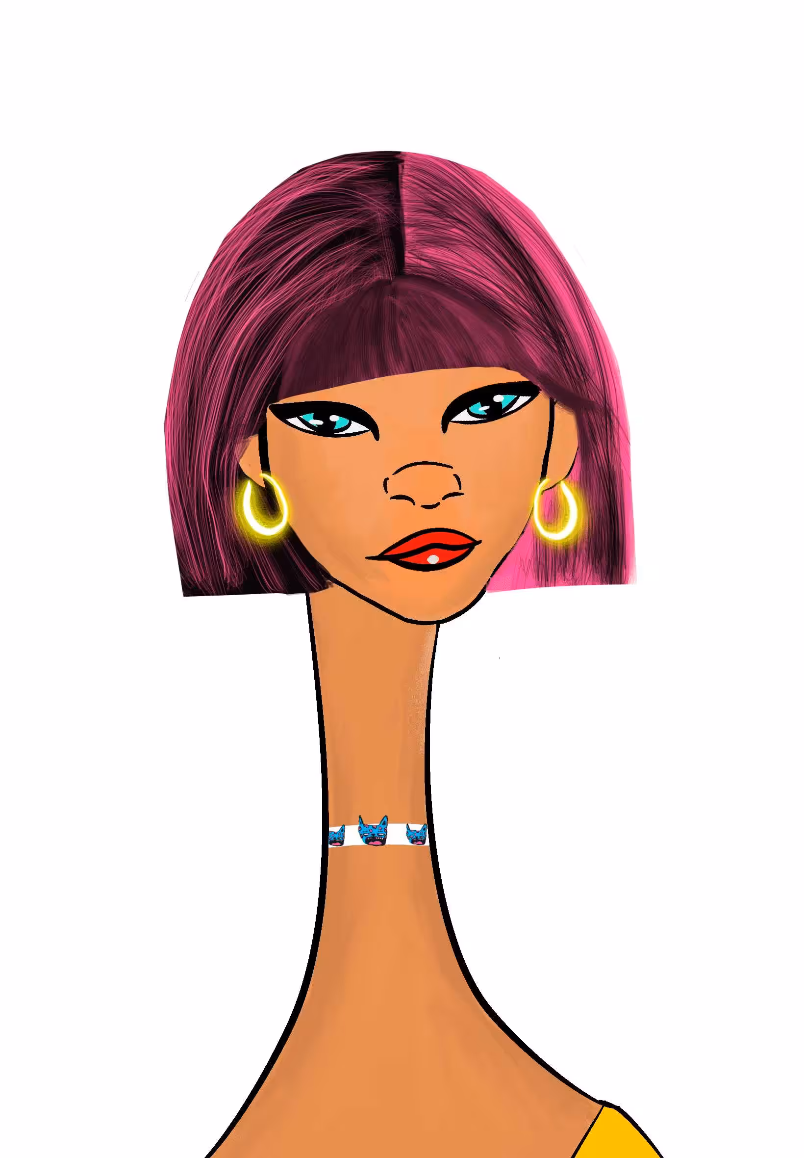 Long Neckie Lady #2310