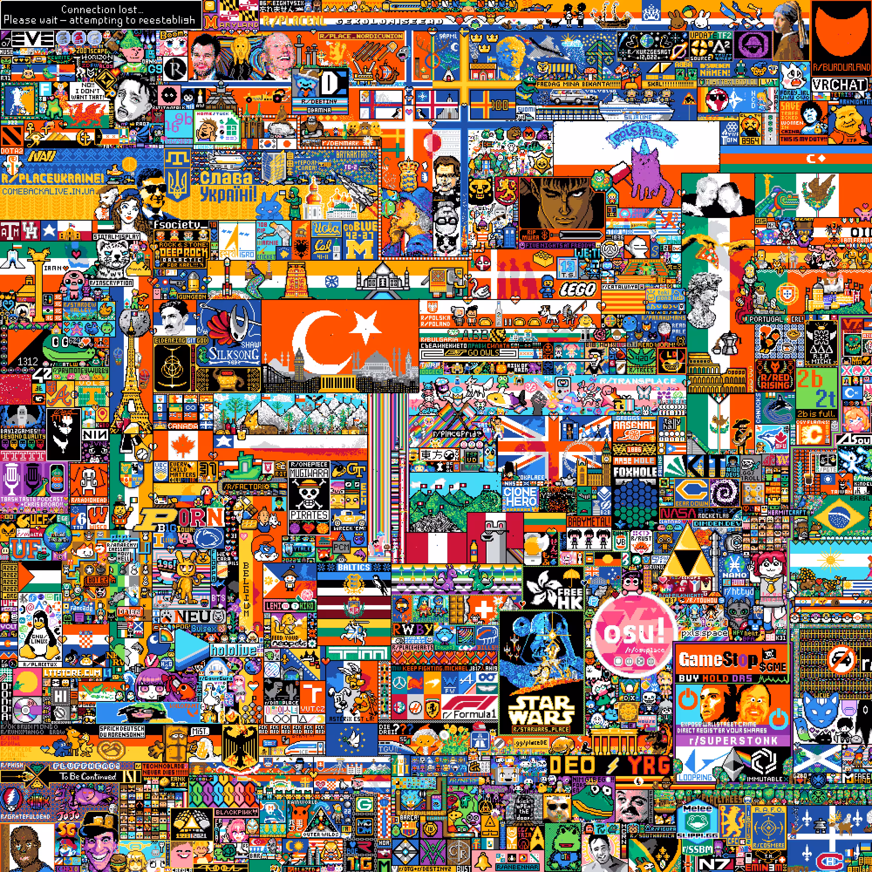 Reddit Place Contest Pixelart #1