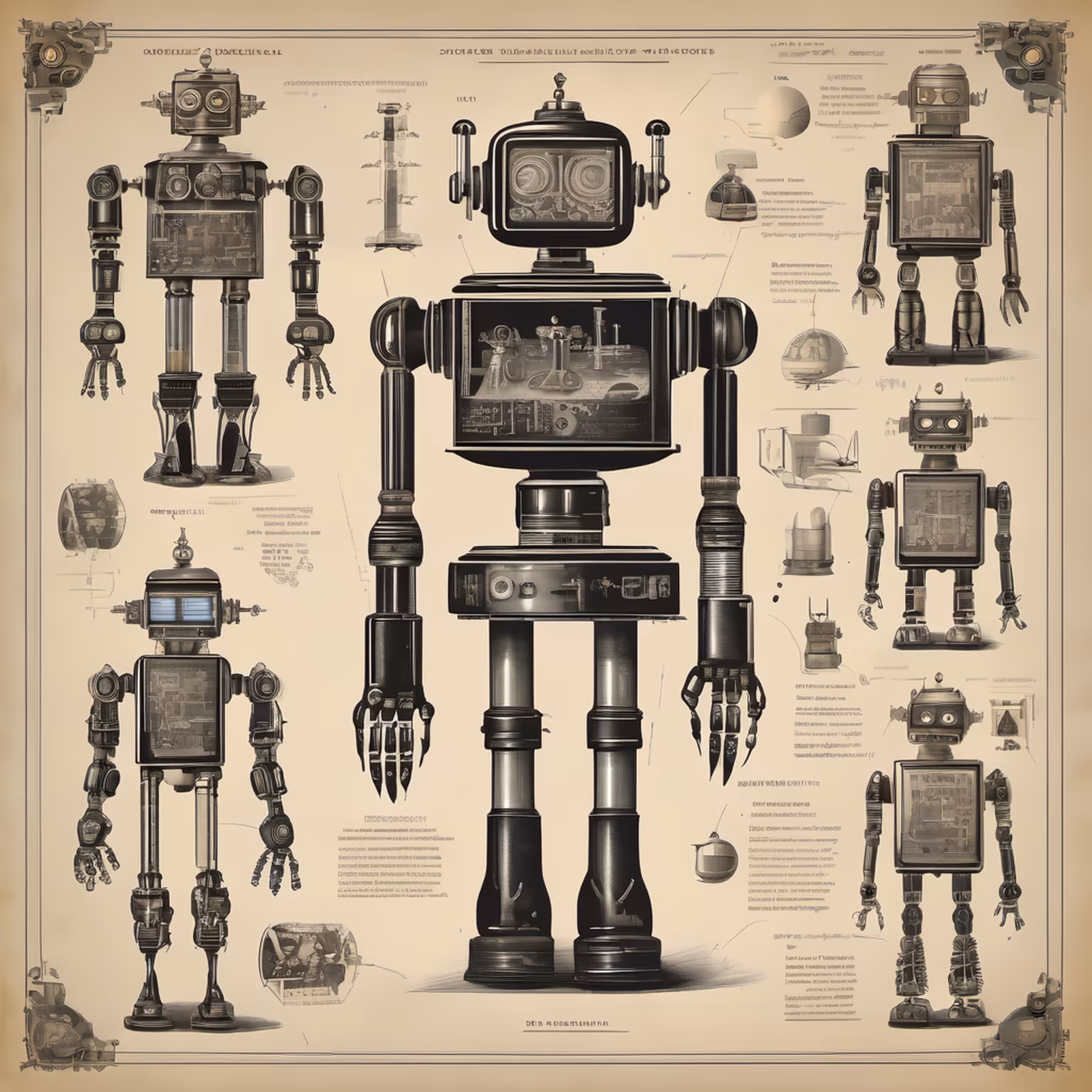 STUDIES ON ROBOTS - 19TH CENTURY #19