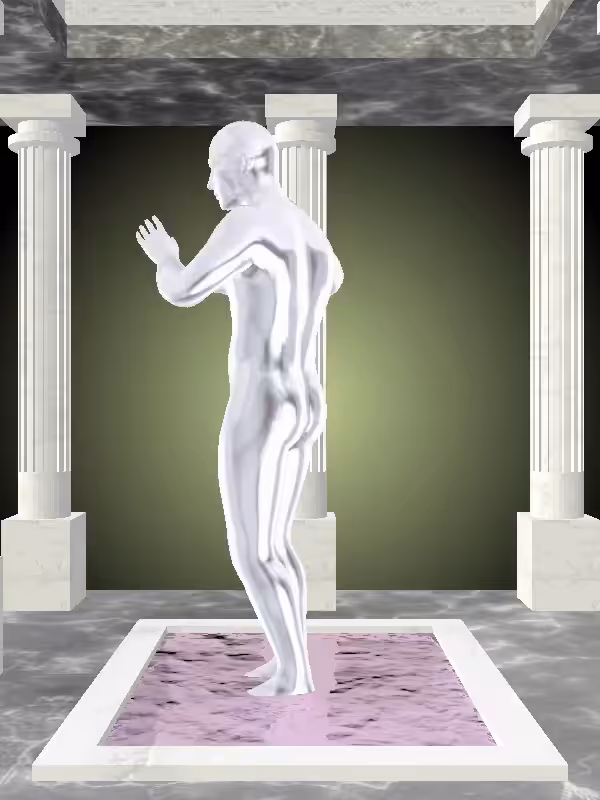 HeavenComputer: The Robotic Silver Chrome Man #5860