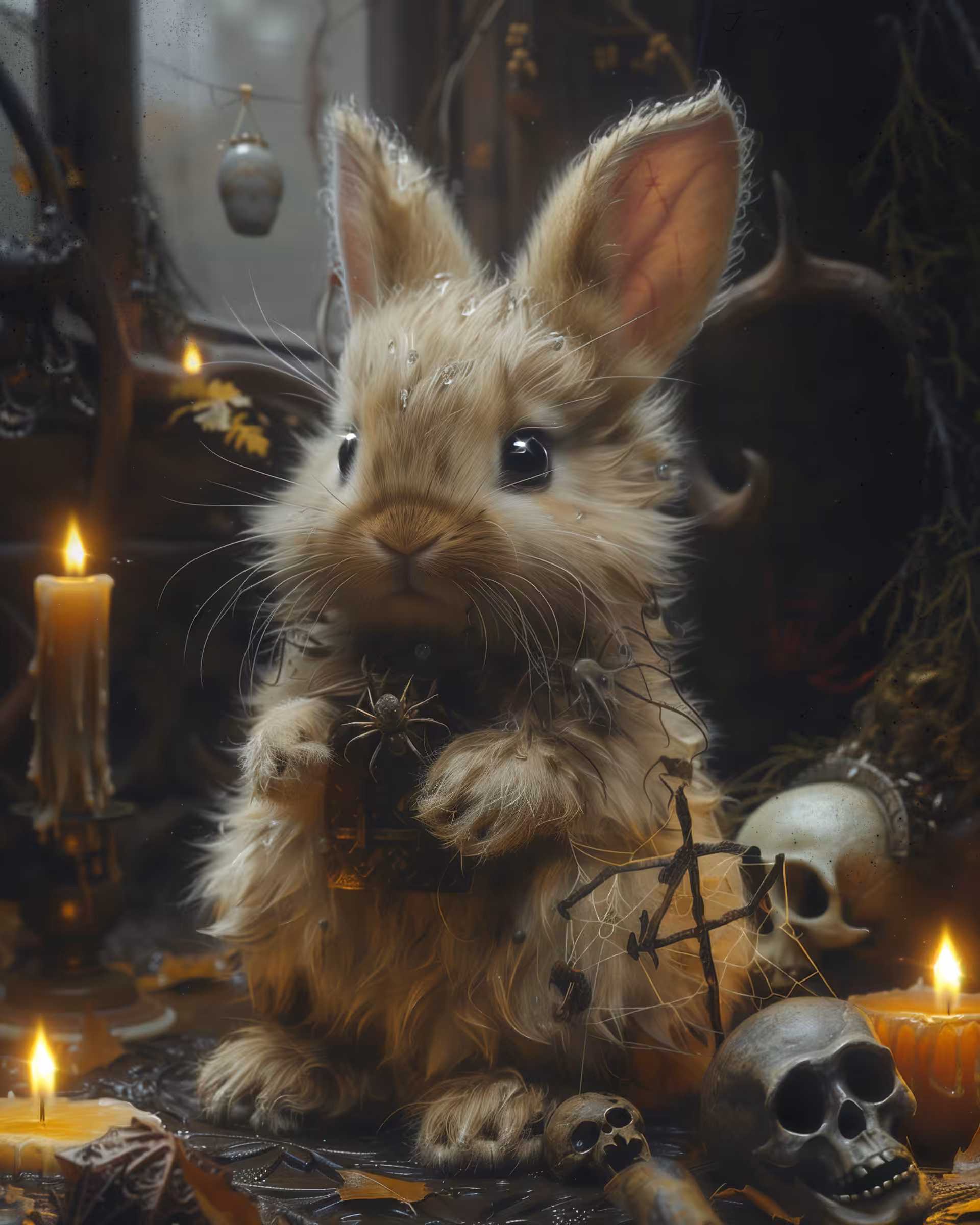 A rabbit from the shadow of the moon