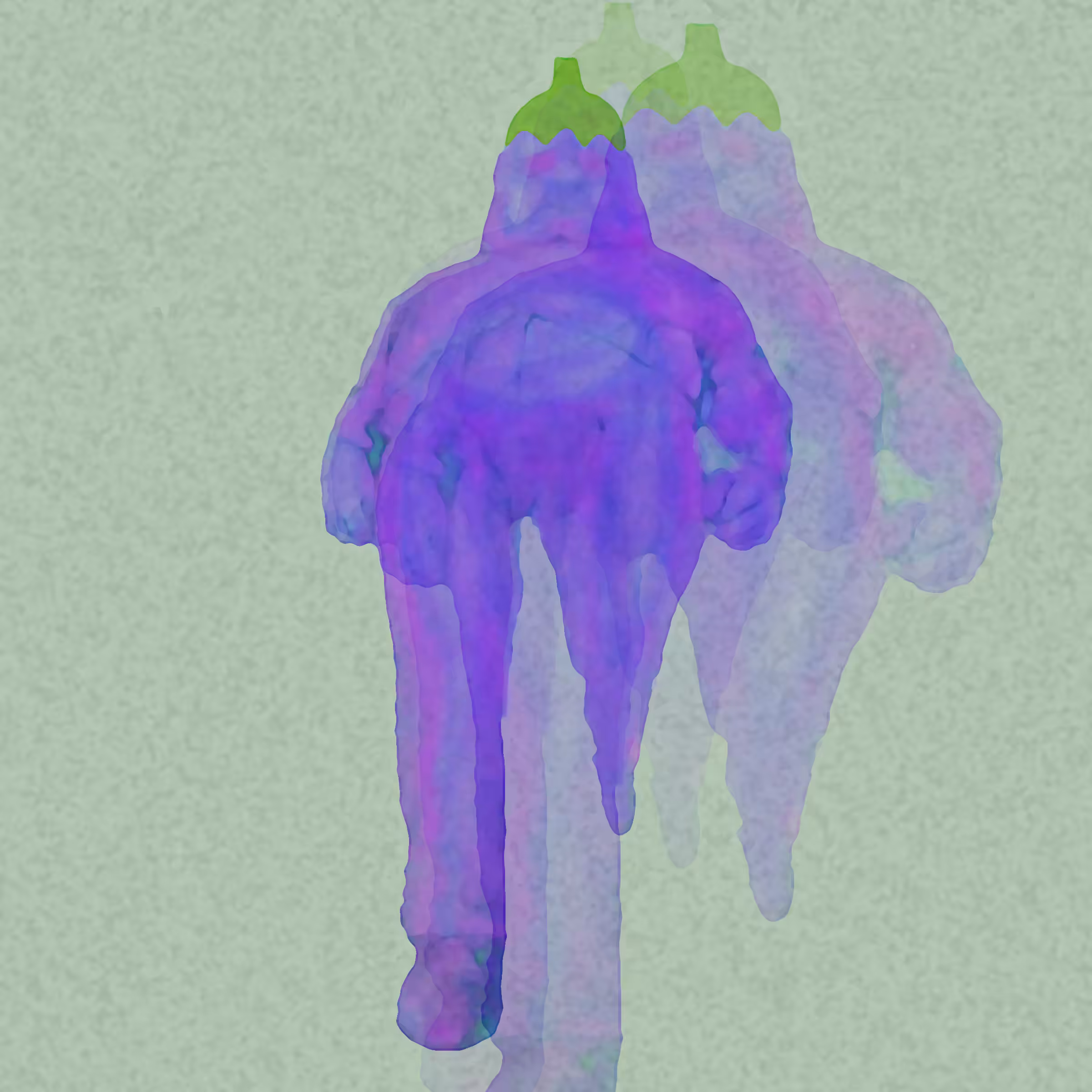 Spectre of an Aubergine Man (Walking) 