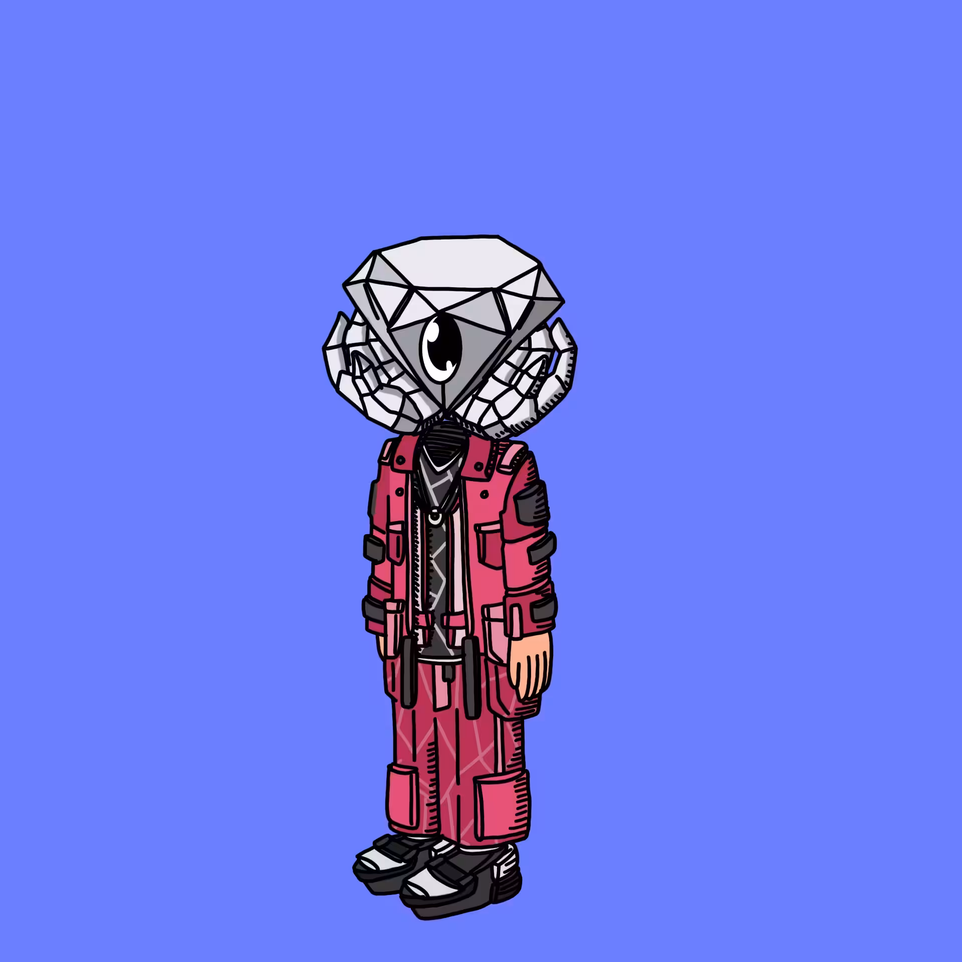 One eyed guys: Paper hand OEG