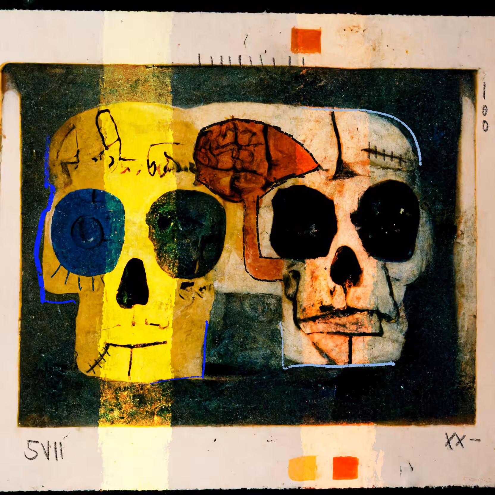 POLAROID SKULL 004