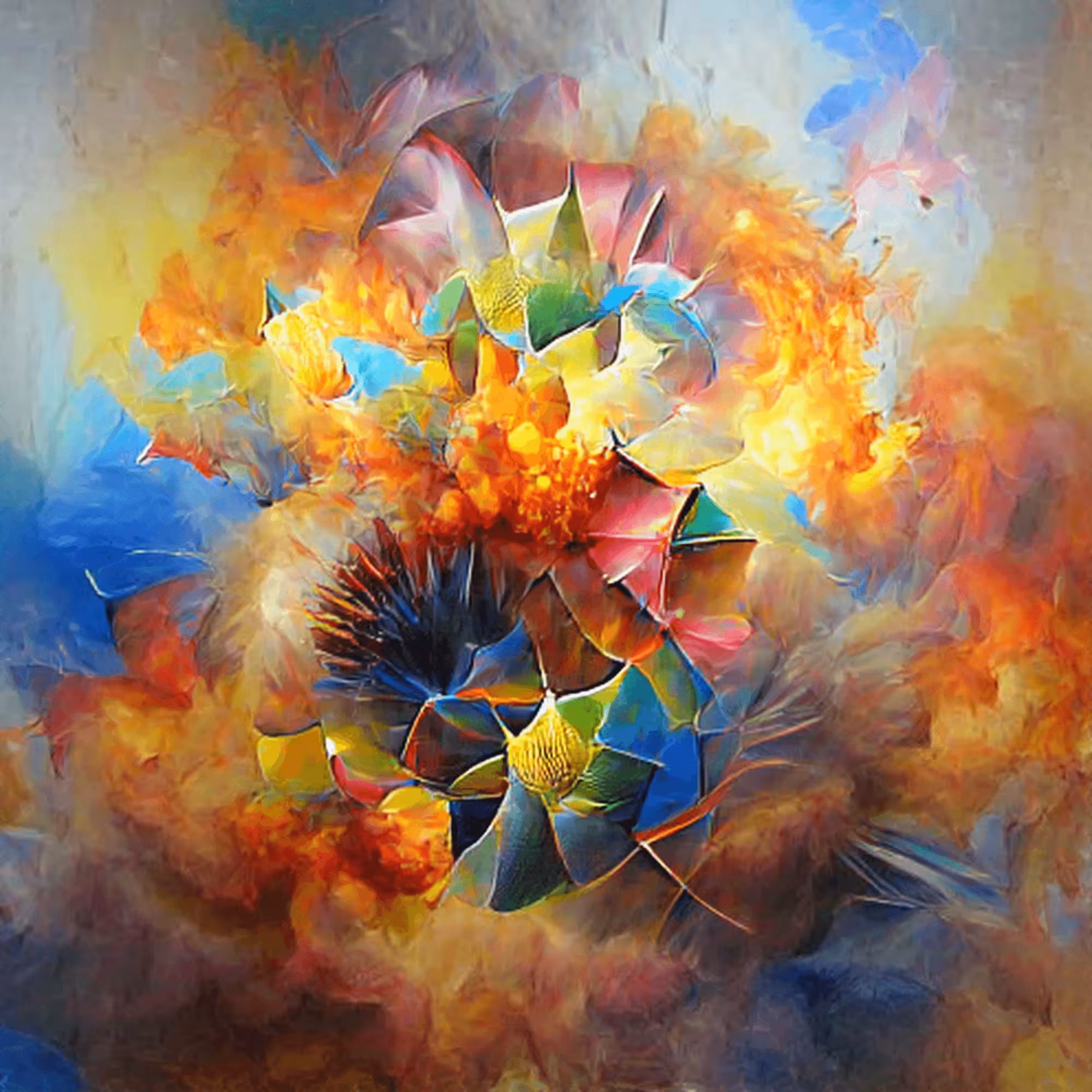 Abstract Human vs AI #8 (AI)