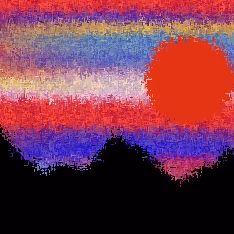 Sunset in memory #1