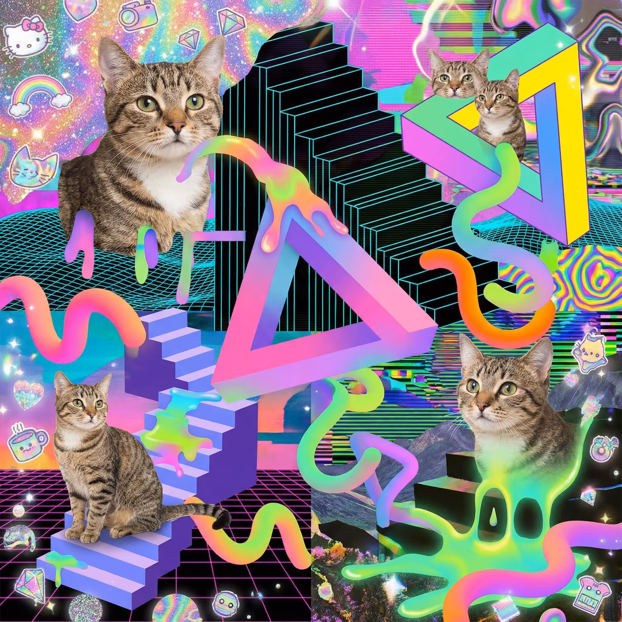abstract cats #80