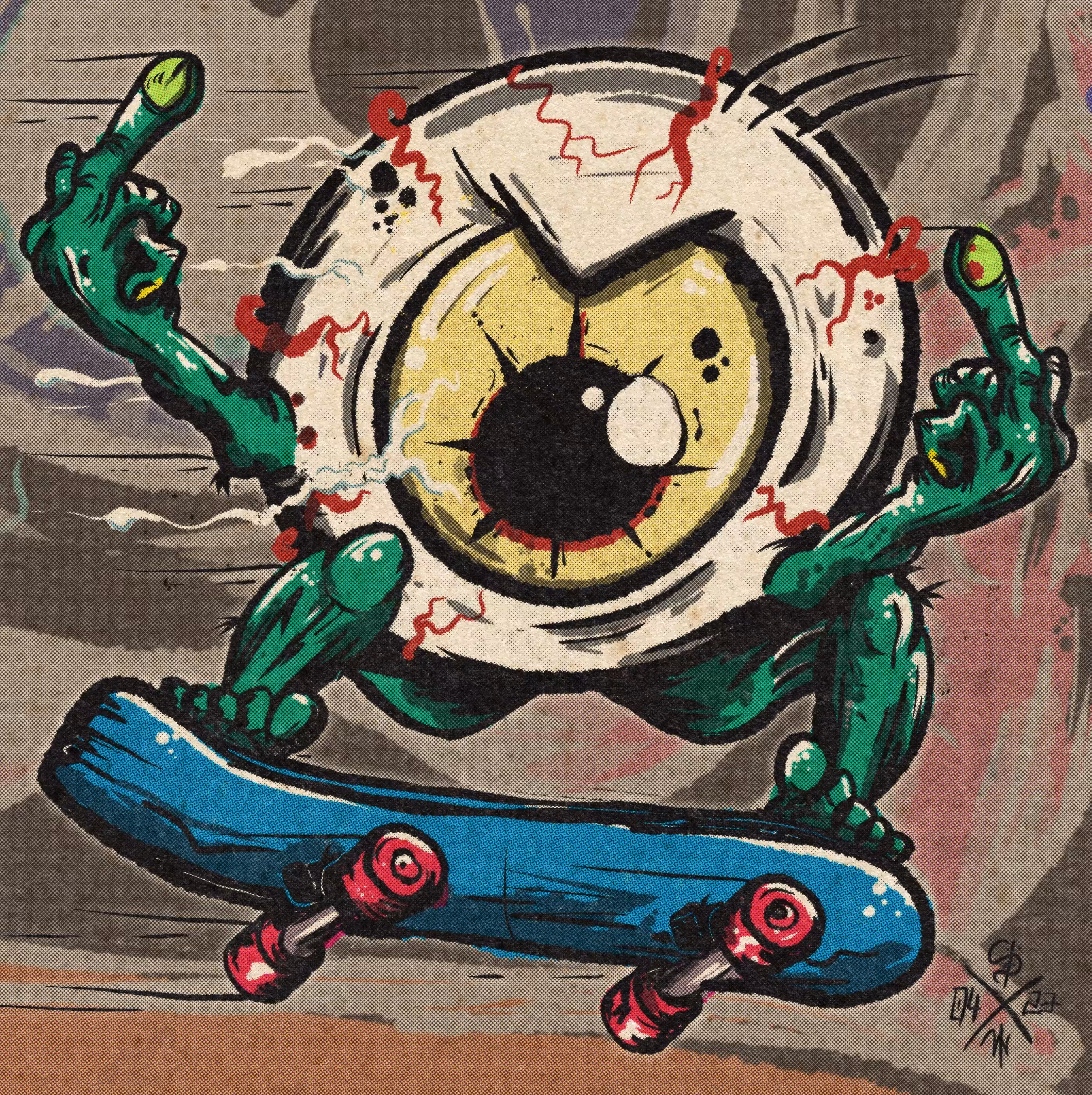 Pissed eyeball